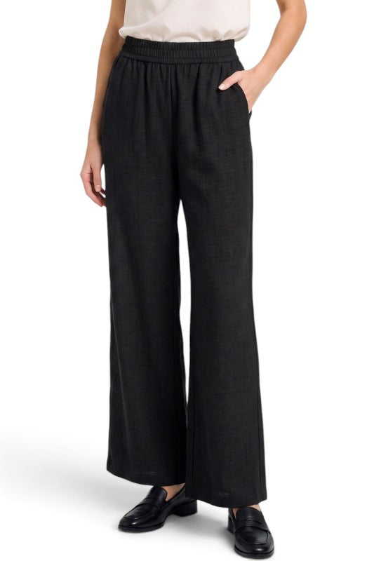 PLUS LELIS-02X Linen Wide Leg Pants – Relaxed Fit
