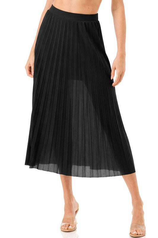 SK906 PLEATED SKIRT