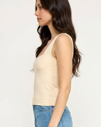Crop Top Scoop Neck – Fitted Stretch Slim Fit