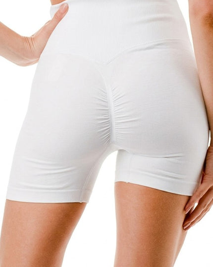 LEG15 V-Waist Ribbed Shorts – High Waist Sculpt Fit