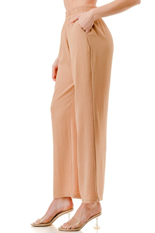 CCP01 CRINKLE CREPE PANTS