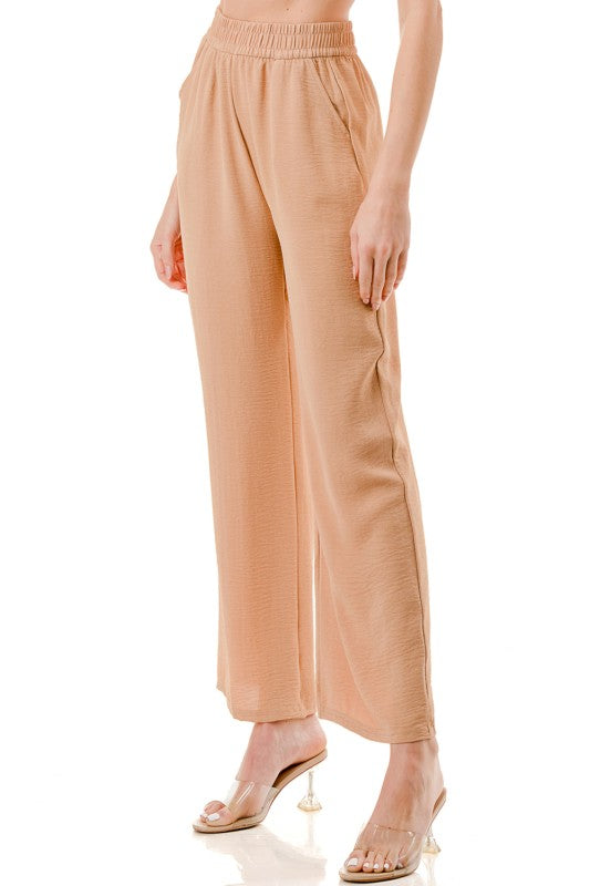 CCP01 CRINKLE CREPE PANTS