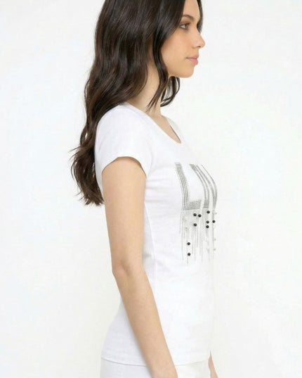 LOVE Rhinestone Tank Top – Slim Fit Sparkle Party Top