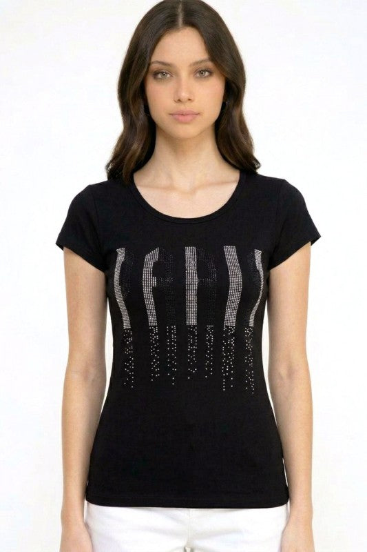 420-PA RHINESTONE TOP