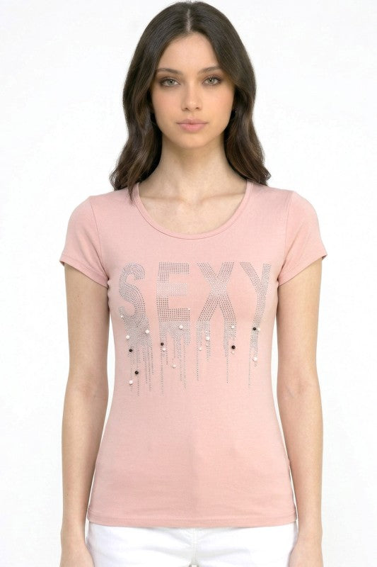 420-SEXY RHINESTONE TOP