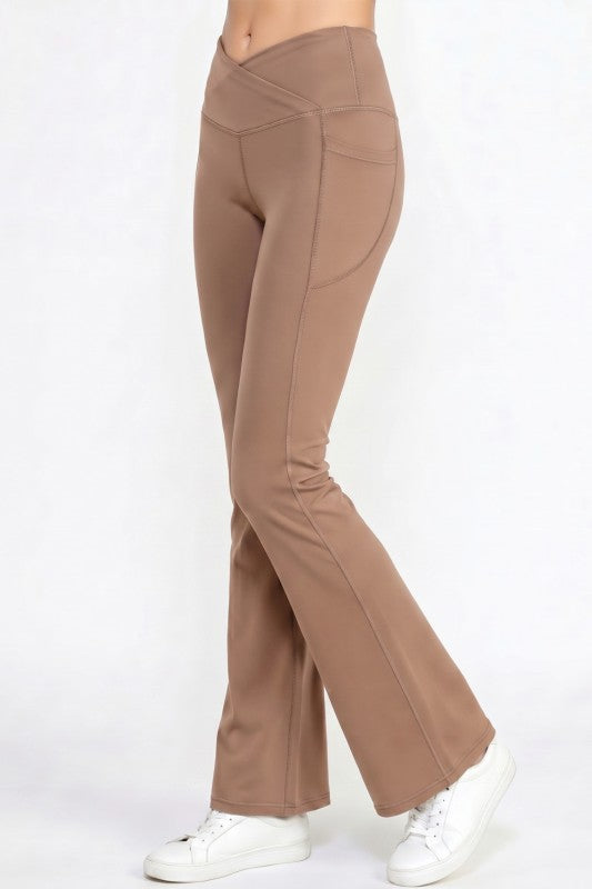 Active Flare Yoga Pants – Side Pocket Sculpt Fit