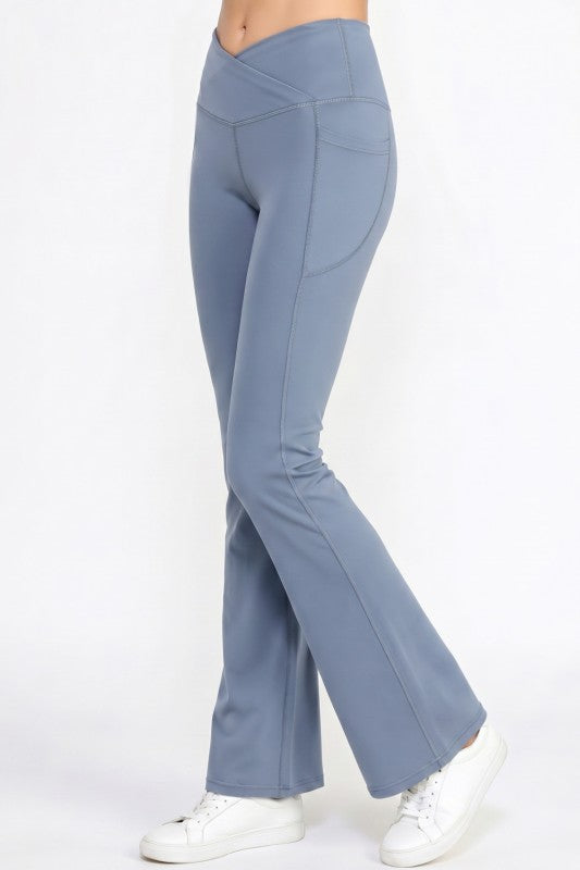 Active Flare Yoga Pants – Side Pocket Sculpt Fit