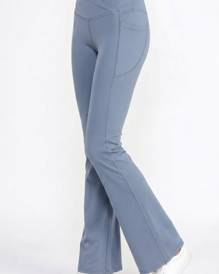 Active Flare Yoga Pants – Side Pocket Sculpt Fit