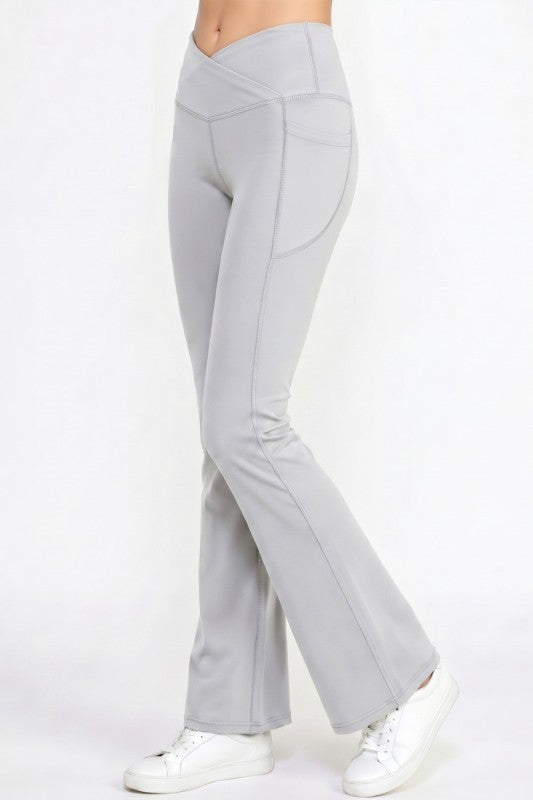 Active Flare Yoga Pants – Side Pocket Sculpt Fit