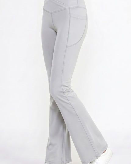 Active Flare Yoga Pants – Side Pocket Sculpt Fit