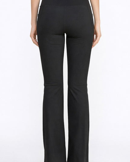 LG34 Active Flare Yoga Pants – Side Pocket Sculpt Fit