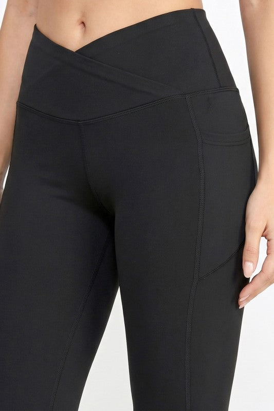 LG34 Active Flare Yoga Pants – Side Pocket Sculpt Fit