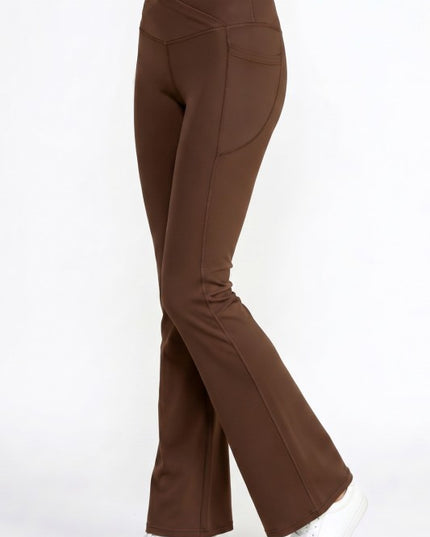 Active Flare Yoga Pants – Side Pocket Sculpt Fit