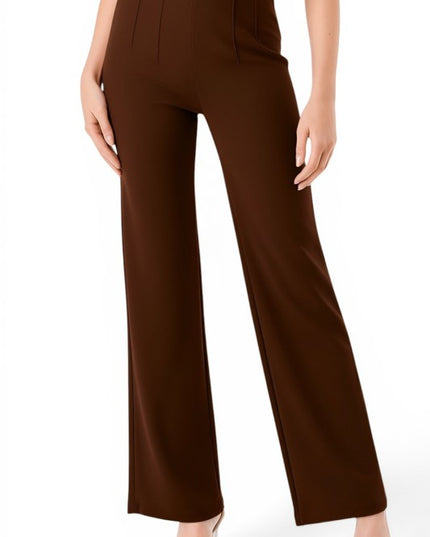 YC105 Pleated Dress Pants – Wide Leg Tailored Fit
