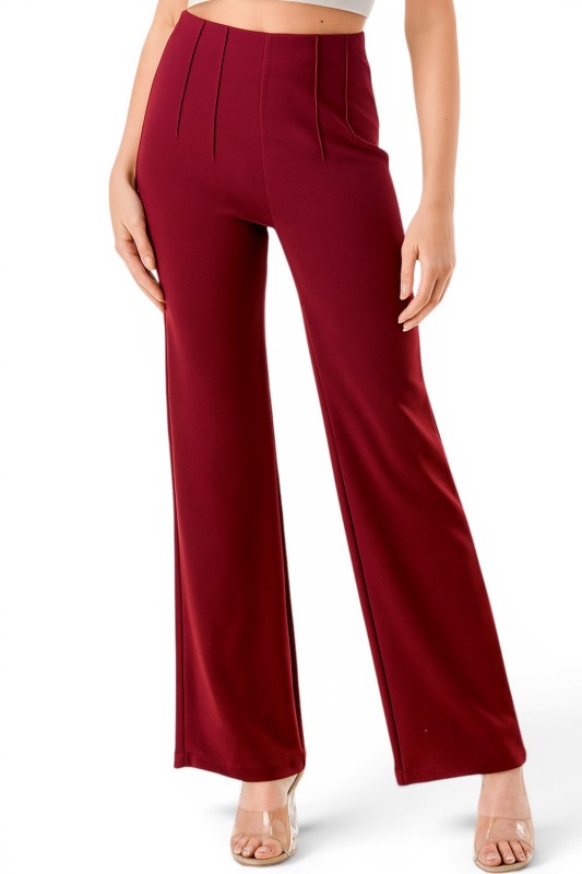 YC105 Pleated Dress Pants – Wide Leg Tailored Fit