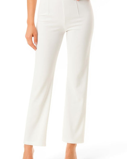 YC105 Pleated Dress Pants – Wide Leg Tailored Fit