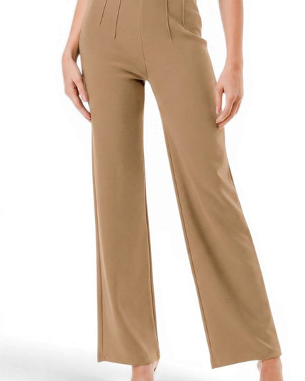 YC105 Pleated Dress Pants – Wide Leg Tailored Fit