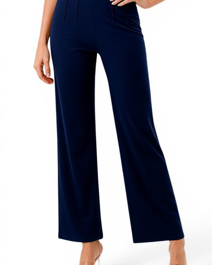 YC105 Pleated Dress Pants – Wide Leg Tailored Fit