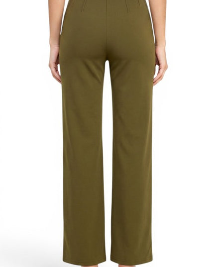 YC105 Pleated Dress Pants – Wide Leg Tailored Fit