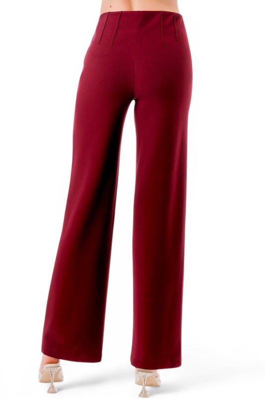 YC105 Pleated Dress Pants – Wide Leg Tailored Fit