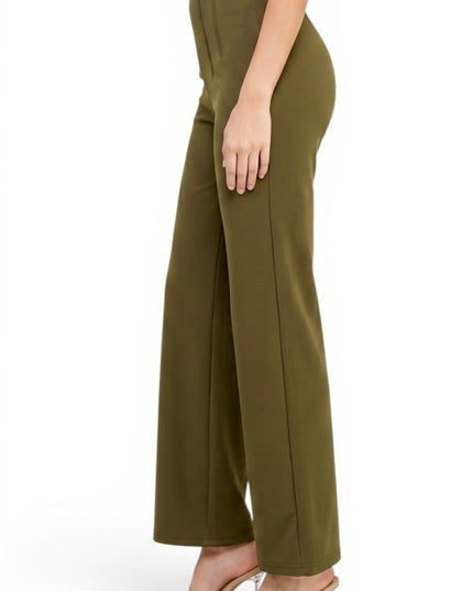 YC105 Pleated Dress Pants – Wide Leg Tailored Fit