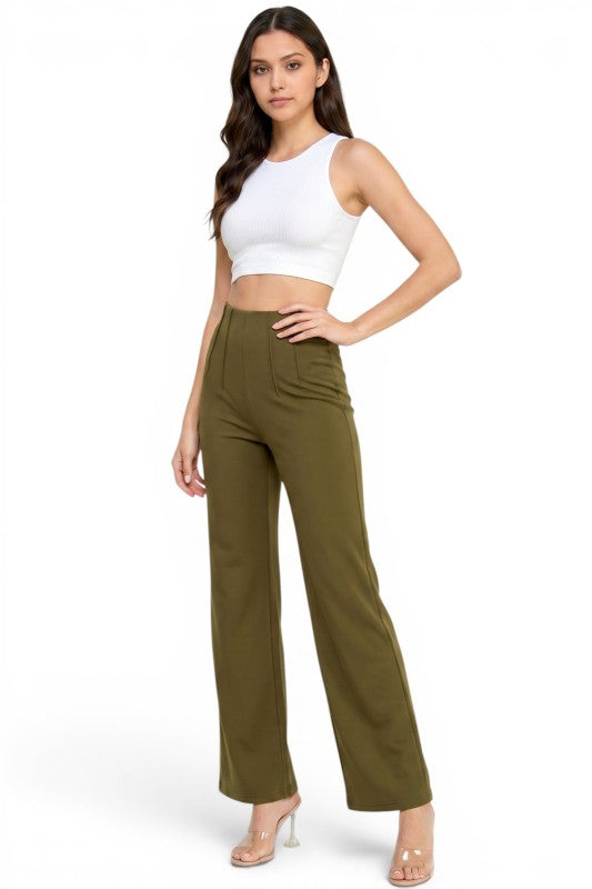 PLUS YC105X Pleated Waist Dress Pants – Tailored Fit