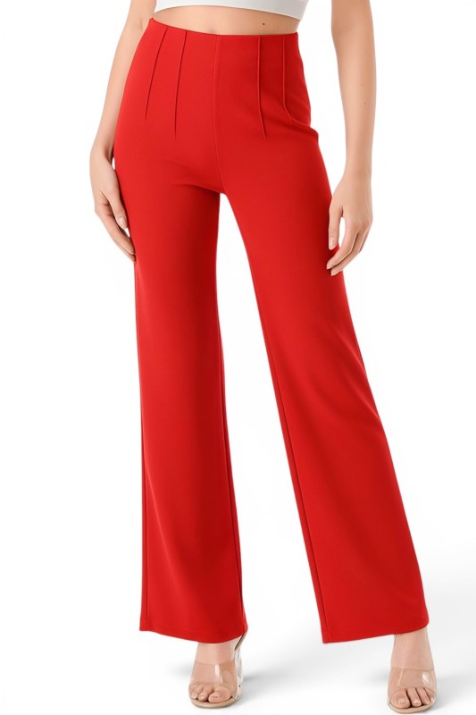 YC105 Pleated Dress Pants – Wide Leg Tailored Fit