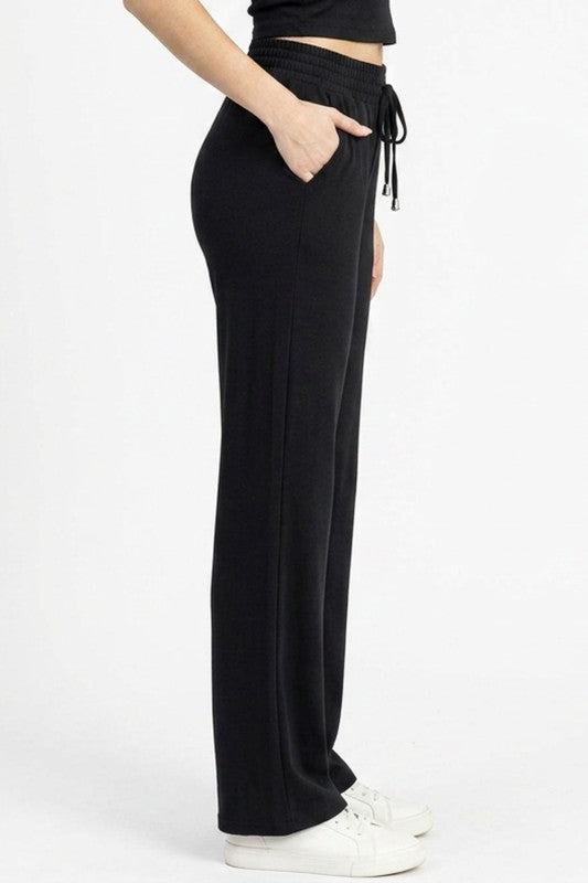 CJK402 French Terry Straight Pants – Relaxed Fit Everyday Sweatpants