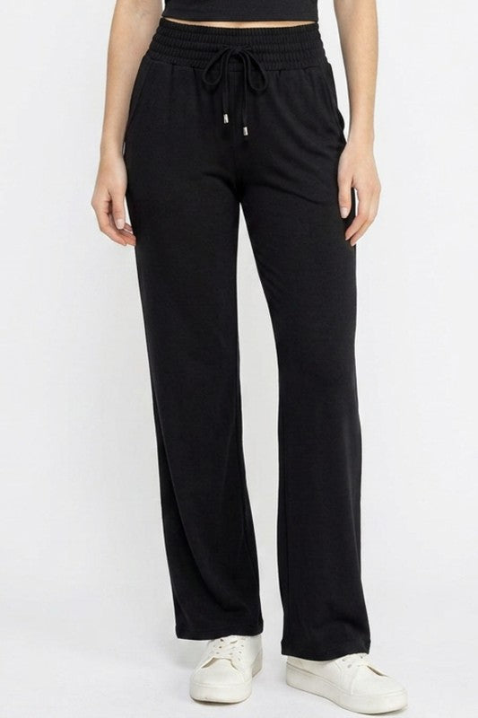 CJK402 French Terry Straight Pants – Relaxed Fit Everyday Sweatpants