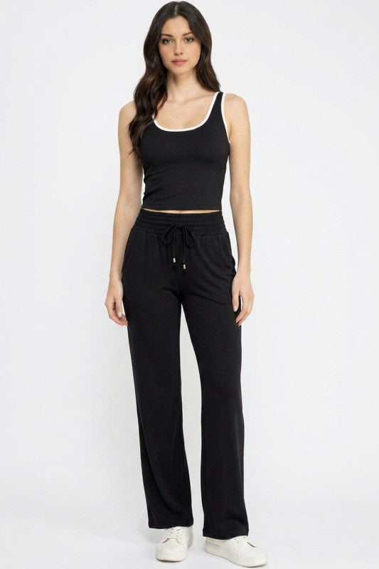 CJK402 French Terry Straight Pants – Relaxed Fit Everyday Sweatpants