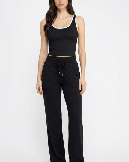 French Terry Straight Pants – Relaxed Fit Everyday Sweatpants