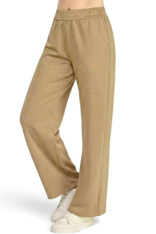 AIR105 Air Scuba Elastic Waist Sweatpants – Wide Leg Fit