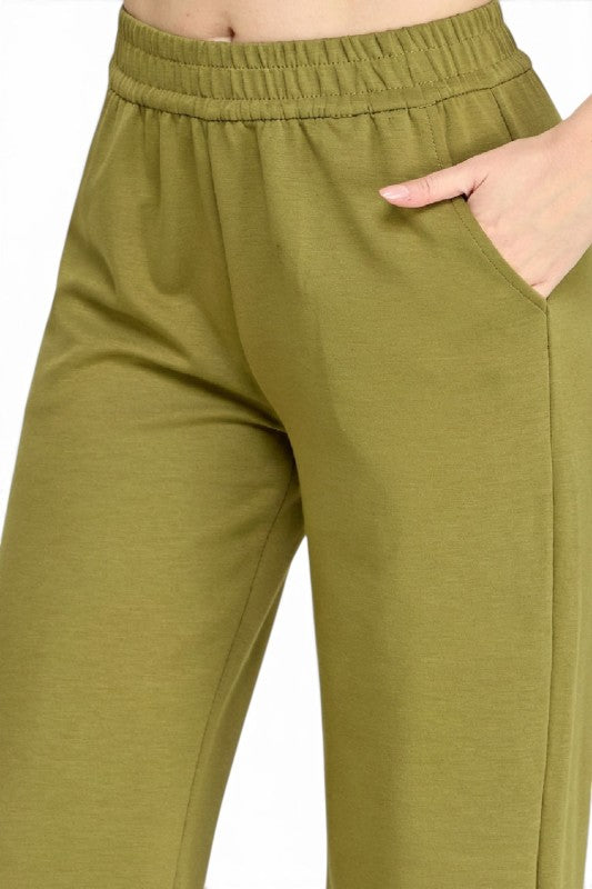 AIR105 Air Scuba Elastic Waist Sweatpants – Wide Leg Fit