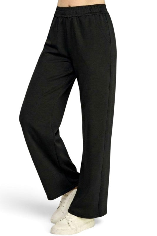 AIR105 Air Scuba Elastic Waist Sweatpants – Wide Leg Fit