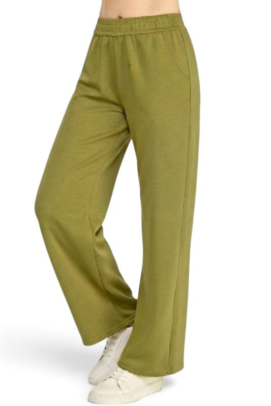AIR105 Air Scuba Elastic Waist Sweatpants – Wide Leg Fit