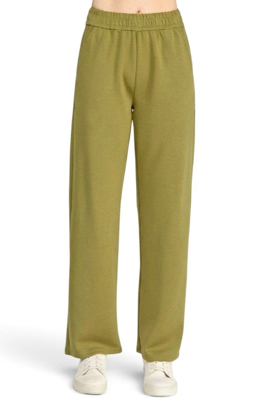AIR105 Air Scuba Elastic Waist Sweatpants – Wide Leg Fit