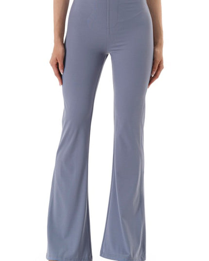 High Rise Flare Leggings – Button Detail Hourglass Fit