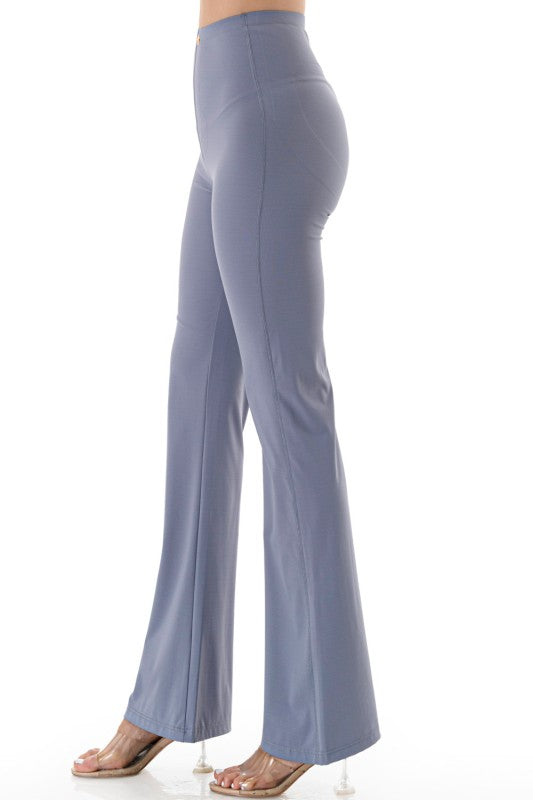 High Rise Flare Leggings – Button Detail Hourglass Fit