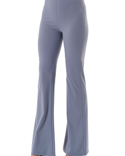 High Rise Flare Leggings – Button Detail Hourglass Fit