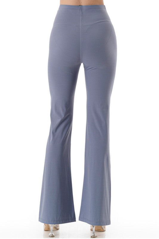 High Rise Flare Leggings – Button Detail Hourglass Fit