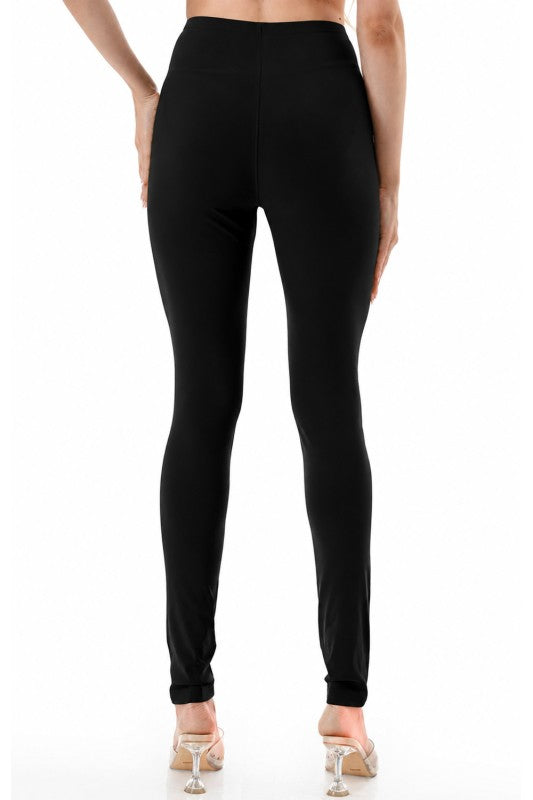 High Rise Hourglass Leggings – Button Detail Sculpt Fit
