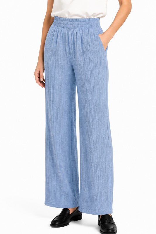 Plus Crinkle Lounge Pants – Relaxed Wide Leg Fit