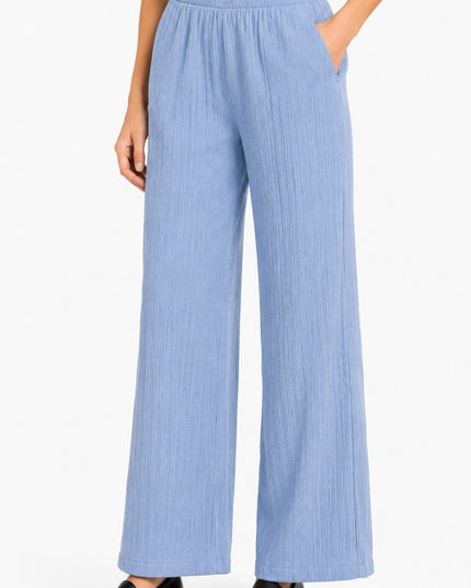 Plus Crinkle Lounge Pants – Relaxed Wide Leg Fit
