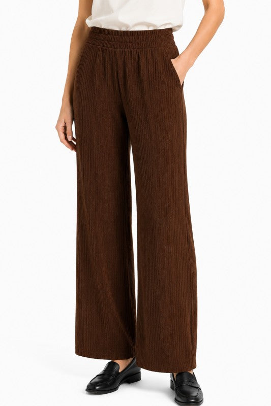 Crinkle Lounge Pants – Relaxed Wide Leg Fit