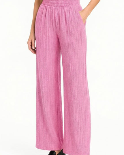 Crinkle Lounge Pants – Relaxed Wide Leg Fit