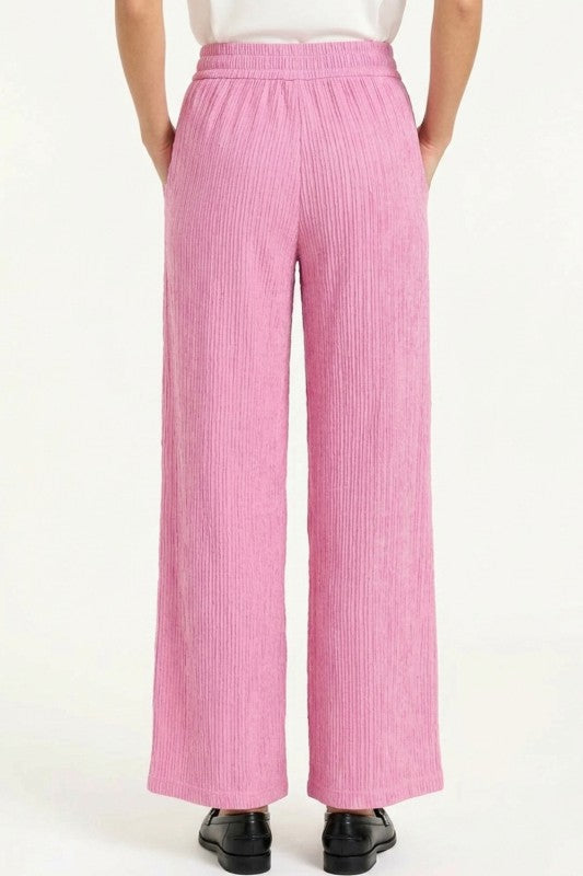 Crinkle Lounge Pants – Relaxed Wide Leg Fit