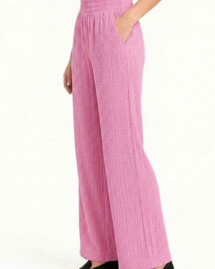 Crinkle Lounge Pants – Relaxed Wide Leg Fit