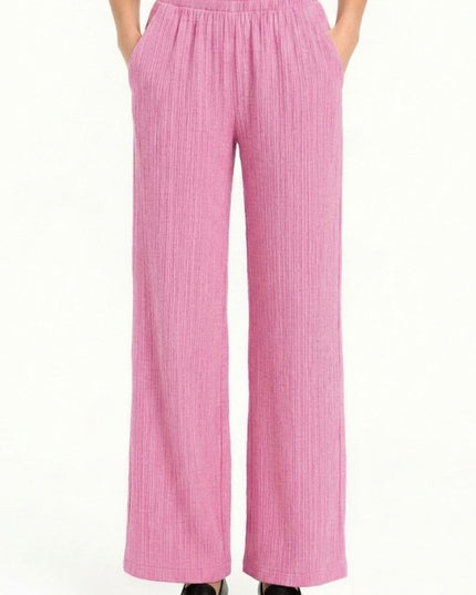 Crinkle Lounge Pants – Relaxed Wide Leg Fit