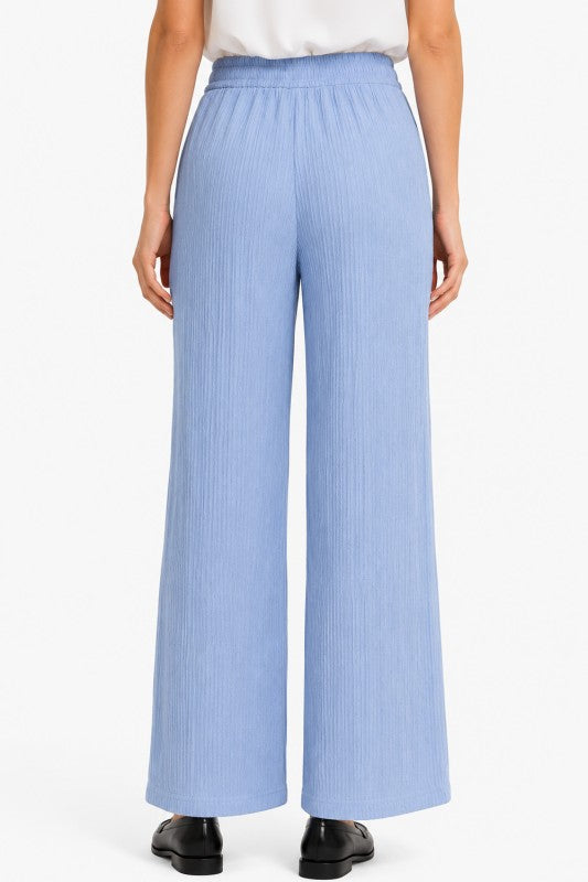 Plus Crinkle Lounge Pants – Relaxed Wide Leg Fit