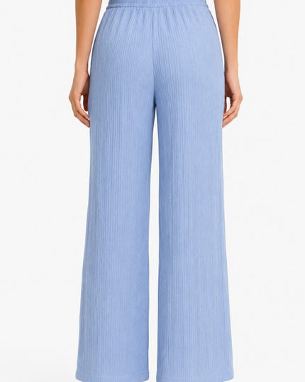 Plus Crinkle Lounge Pants – Relaxed Wide Leg Fit